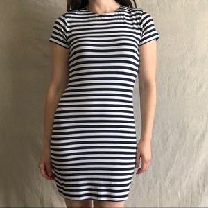 French Connection Striped Bodycon Dress